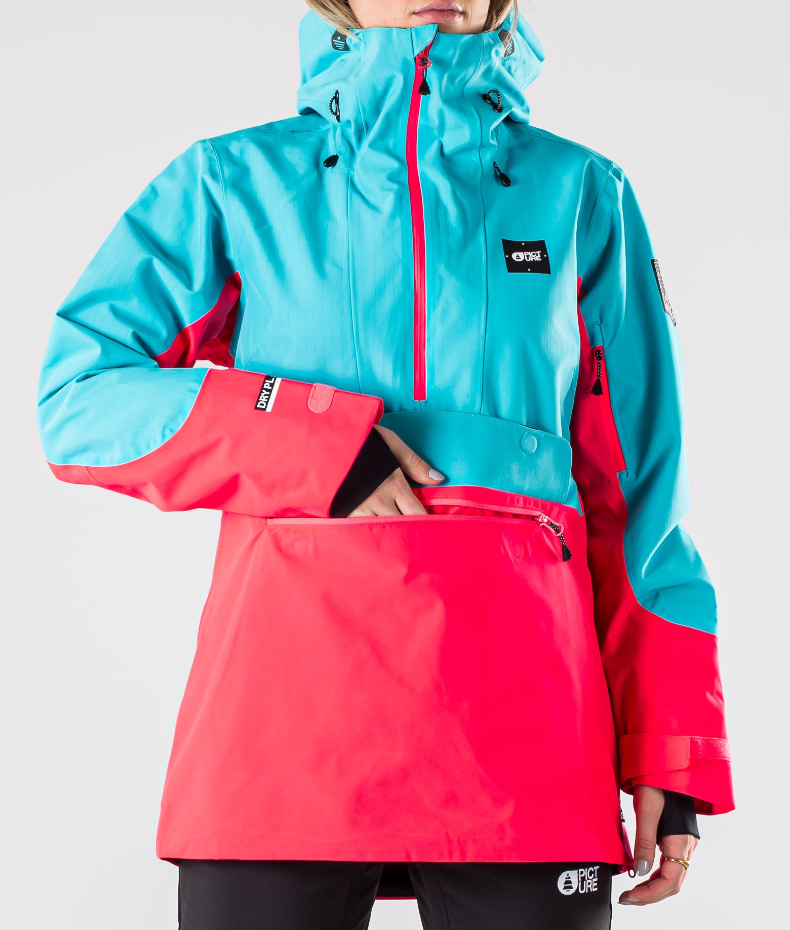 light blue womens ski jacket