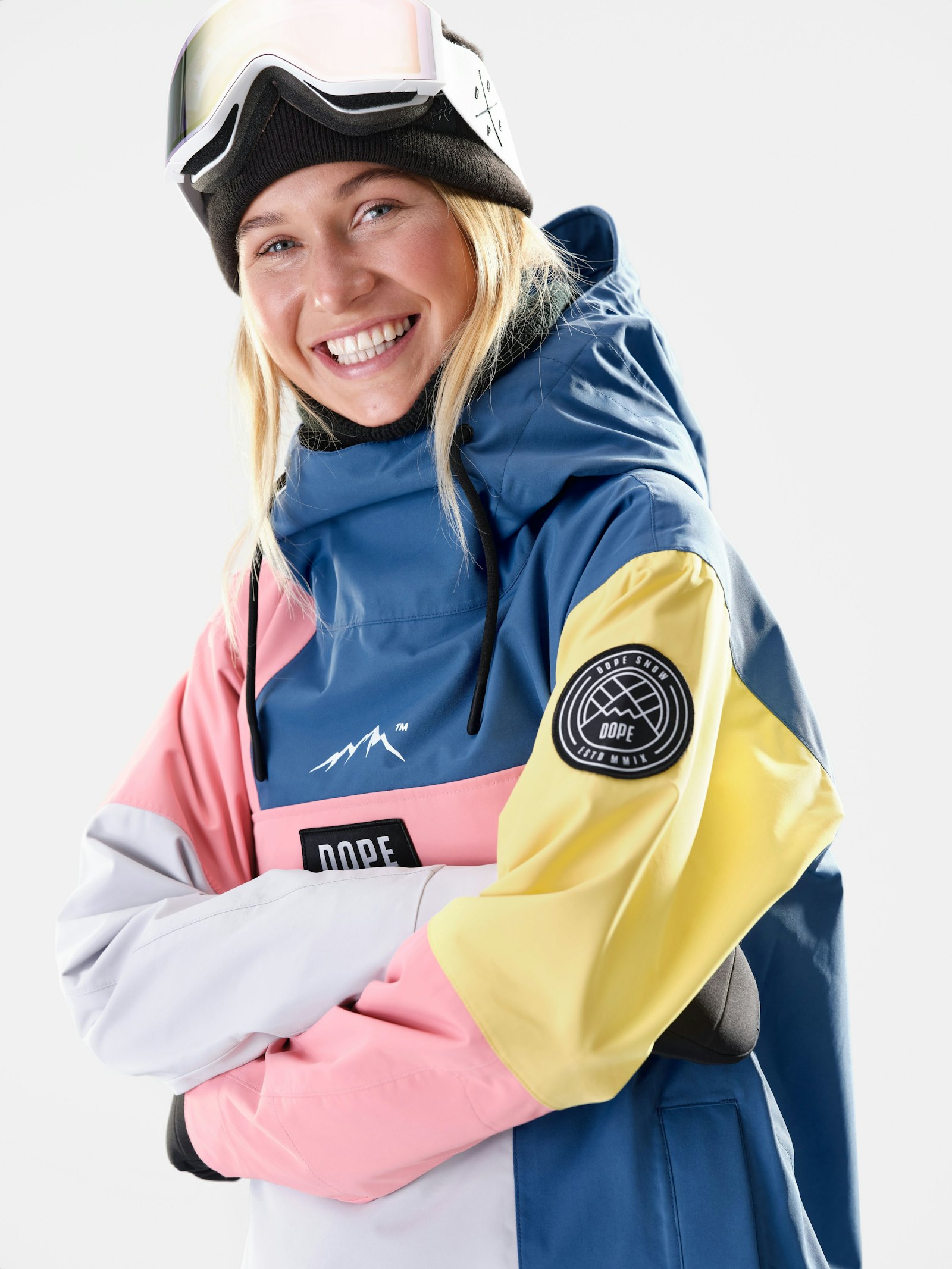 Dope Blizzard W 2020 Skijakke Dame Limited Edition Pink Patchwork