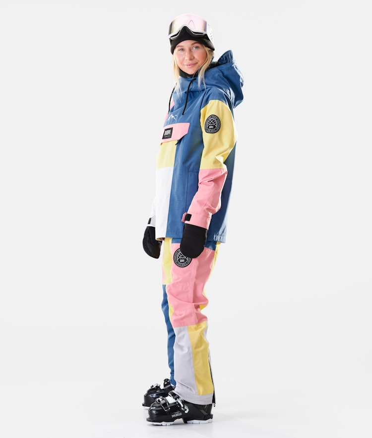 Dope Blizzard W 2020 Ski jas Dames Limited Edition Pink Patchwork