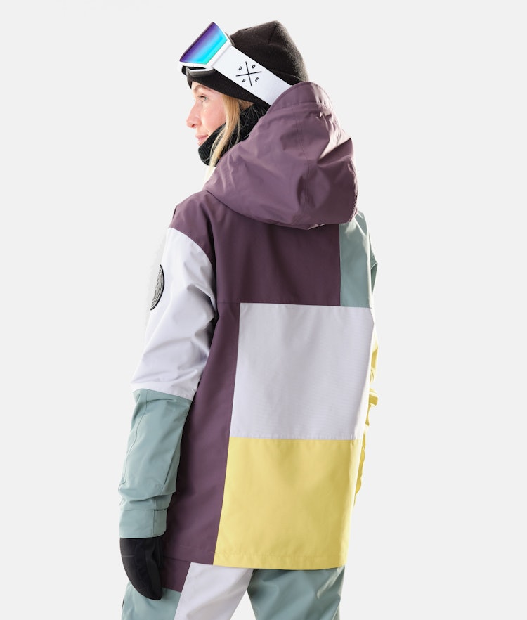 Dope Blizzard W 2020 Chaqueta Esquí Mujer Limited Edition Faded Green Patchwork, Imagen 4 de 7
