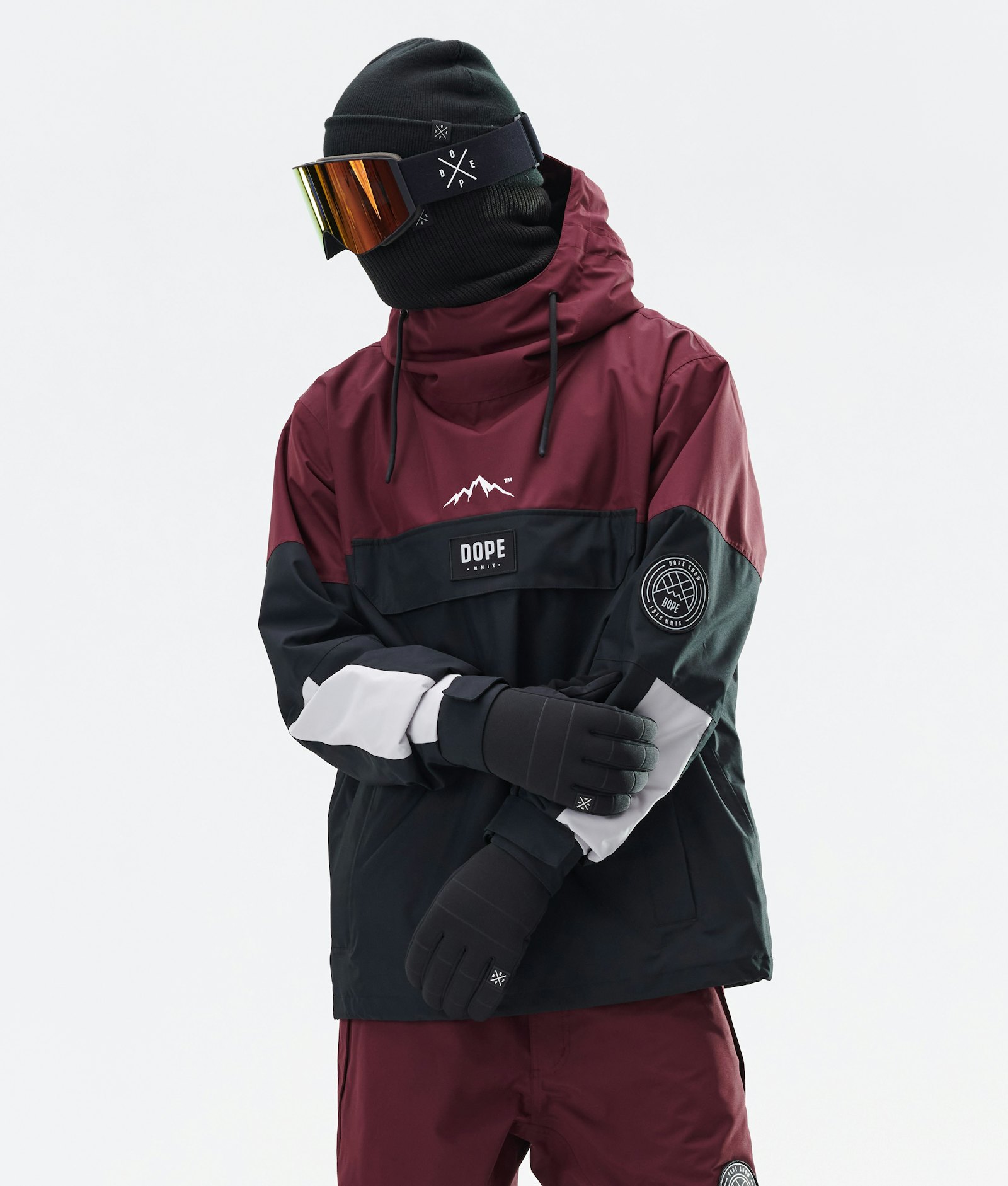 Dope Blizzard 2020 Snowboard Jacket Men Limited Edition Burgundy Multicolour, Image 1 of 8