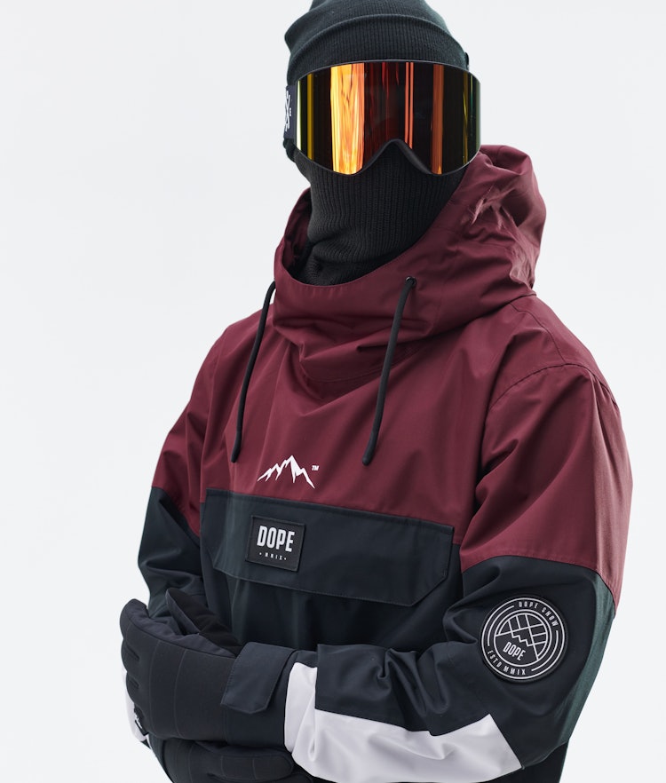 Dope Blizzard 2020 Snowboard Jacket Men Limited Edition Burgundy Multicolour, Image 3 of 8