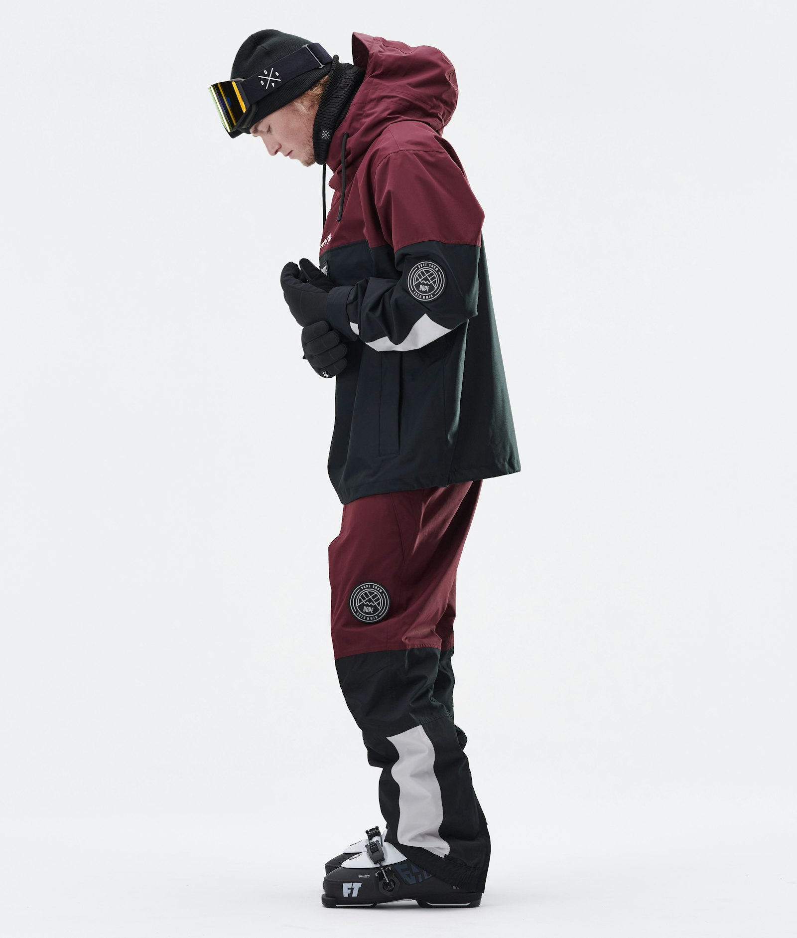 Dope Blizzard 2020 Ski Jacket Men Limited Edition Burgundy Multicolour
