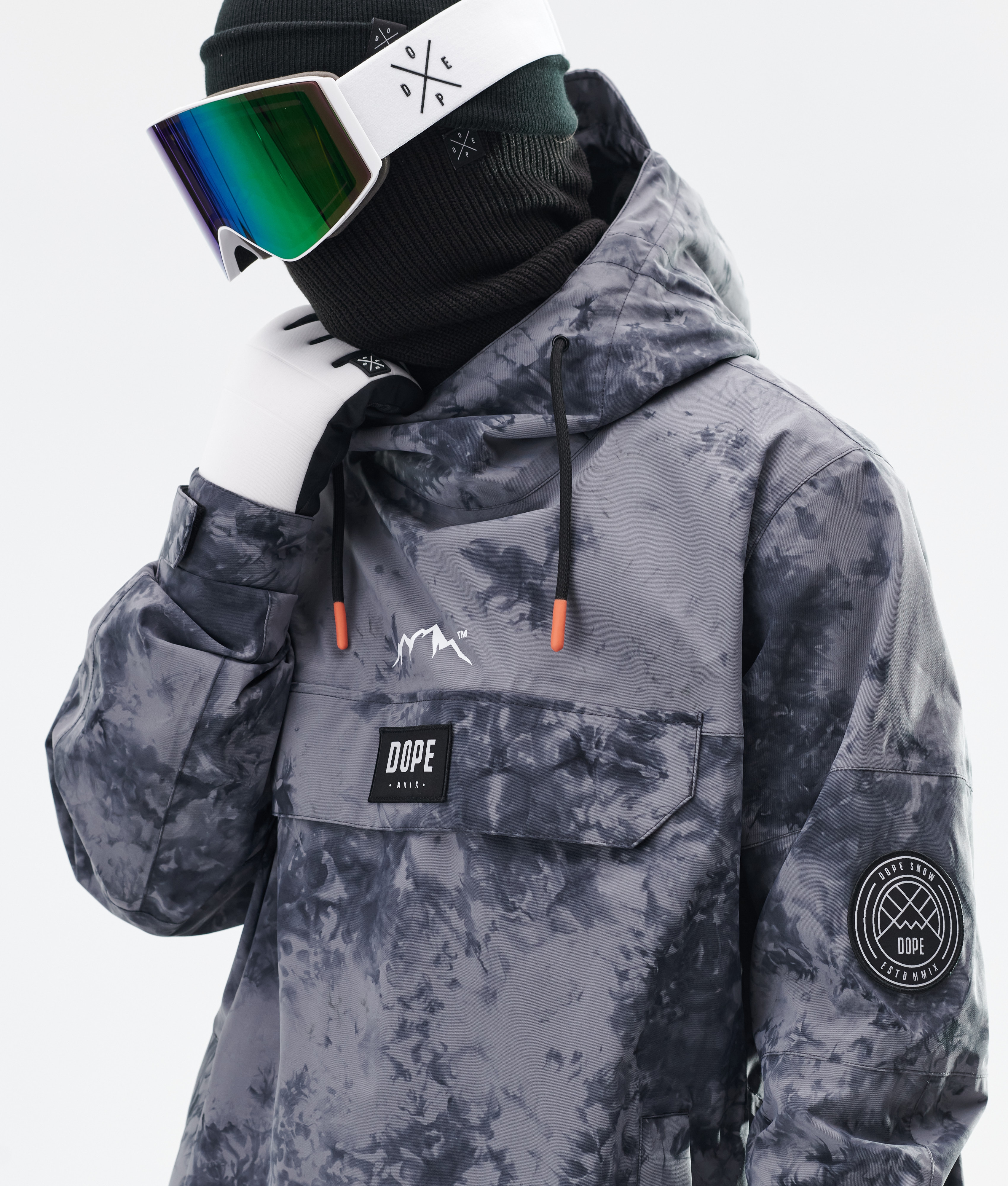 tie dye snowboard jacket