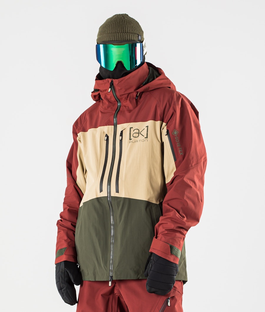 Burton AK GoreTex Swash Giacca da Snowboard Sparrow/Kelp/Forrest Night