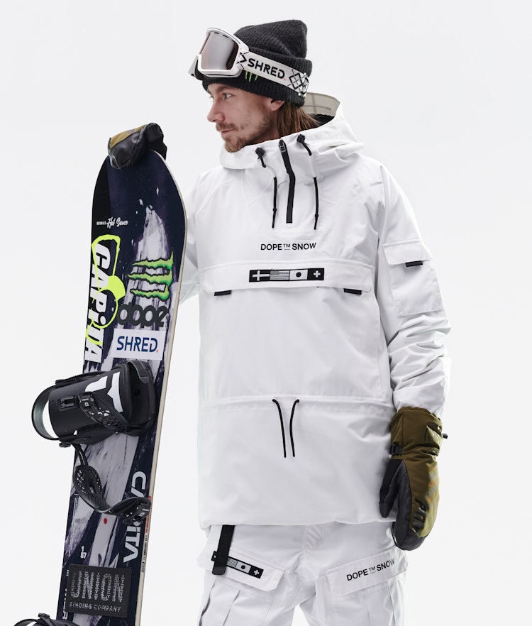 KB Annok Veste Snowboard Homme White, Image 5 sur 9