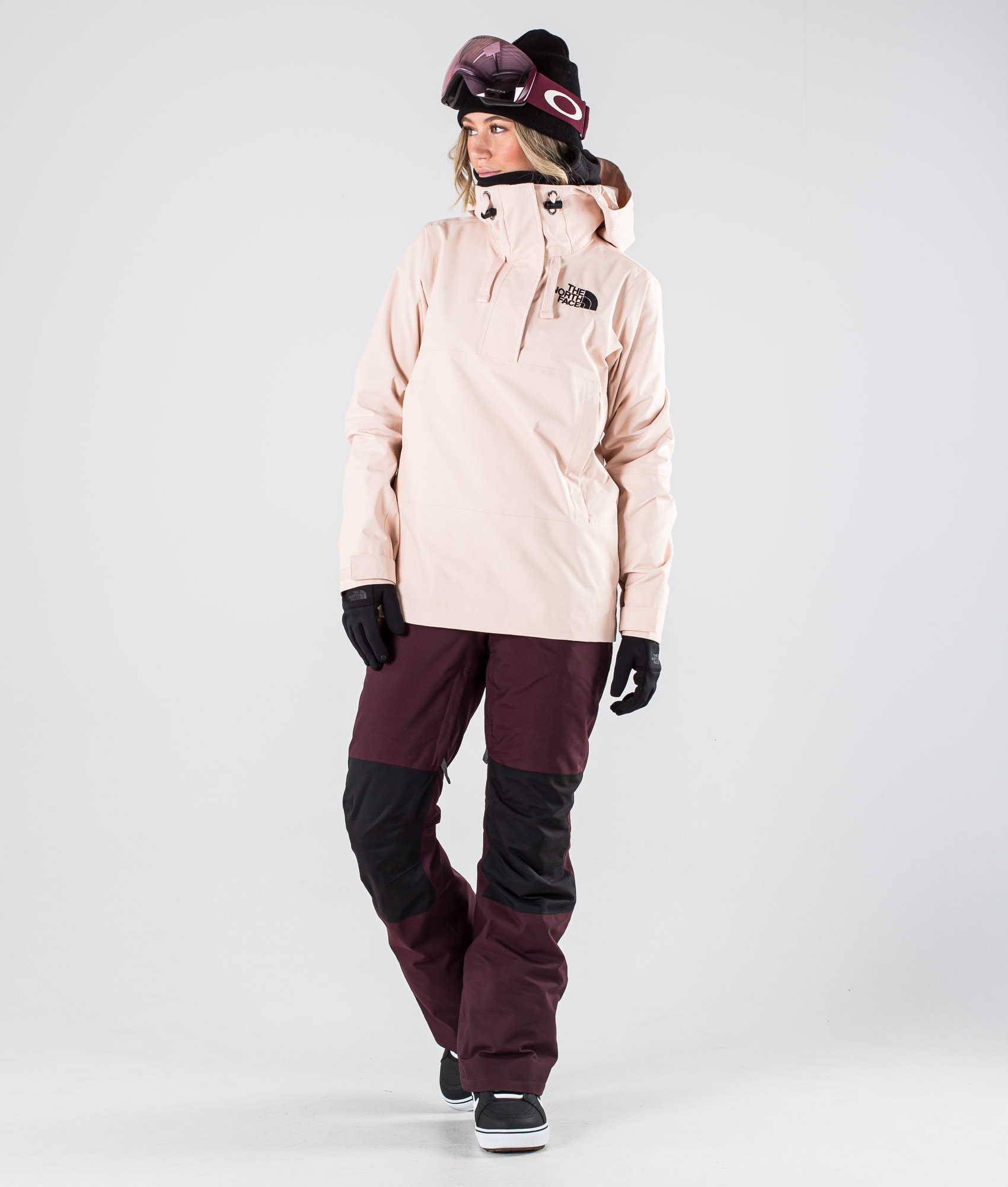 the north face tanager ski jacket in pink