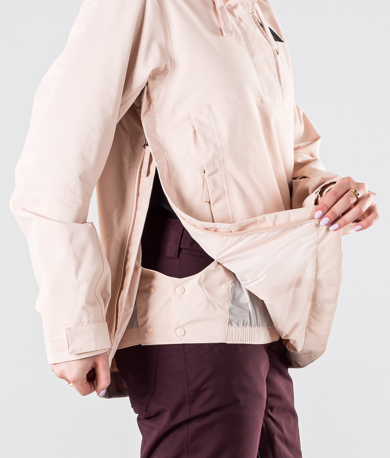 the north face tanager ski jacket in pink