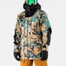 The North Face A-Cad Futurelight Snowboard jas Timber Tan Digi Topo XL Print/Tnf Black