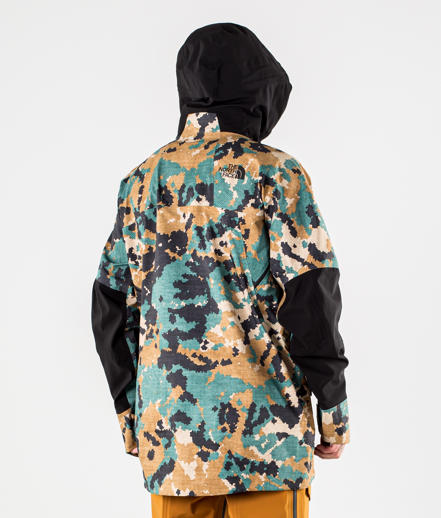 north face camo snow jacket