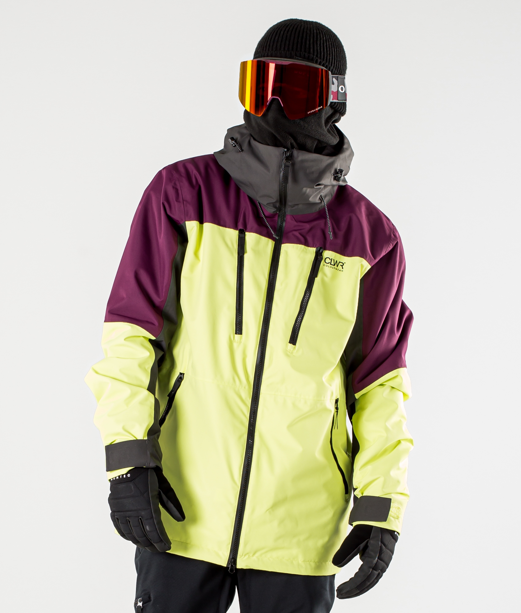 ColourWear Grid Men's Ski Jacket Yellow 