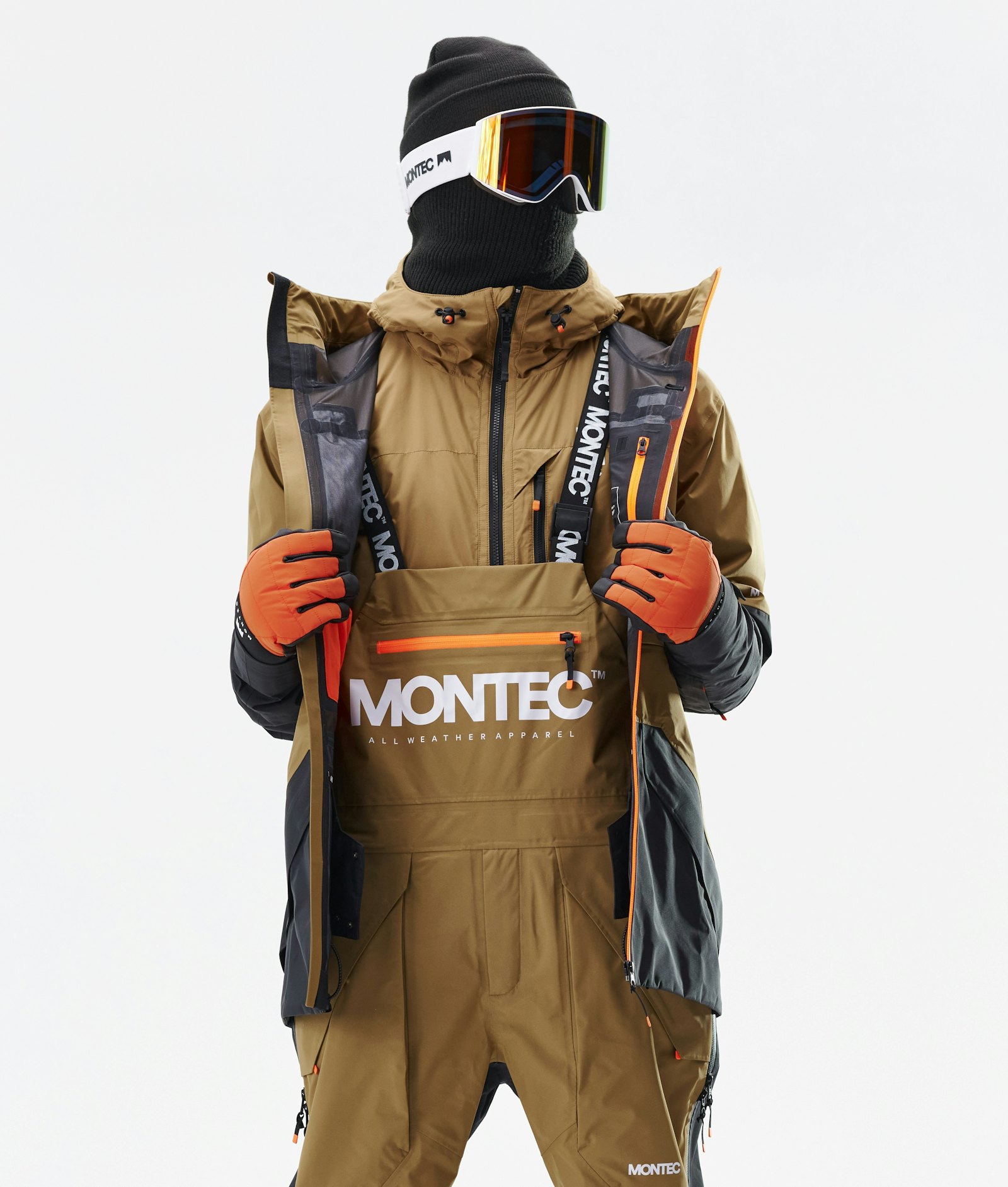 Montec Fenix 3L Skijakke Herre Gold/Black