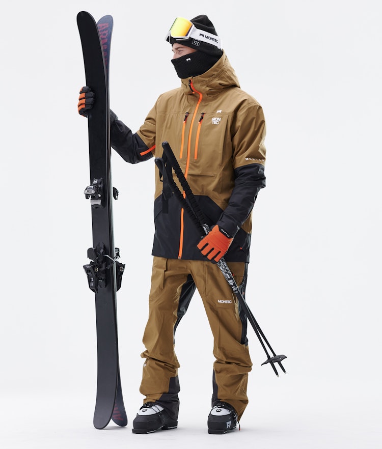 Fenix 3L Ski Jacket Men Gold/Black, Image 6 of 8