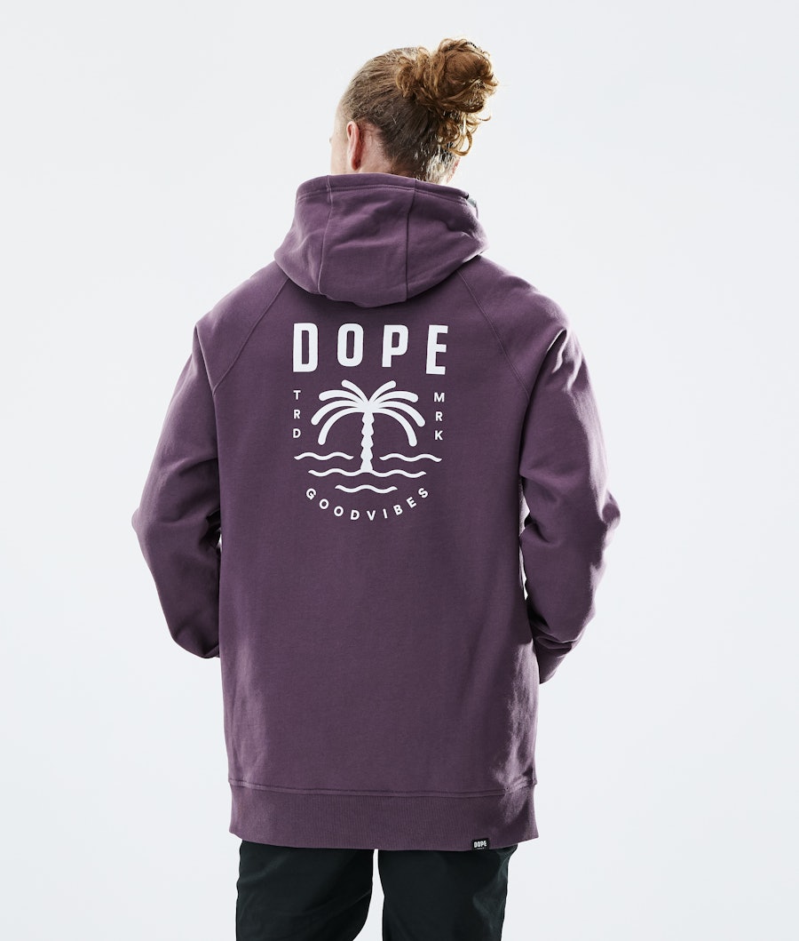  Daily Palm Hoodie Men Faded Grape