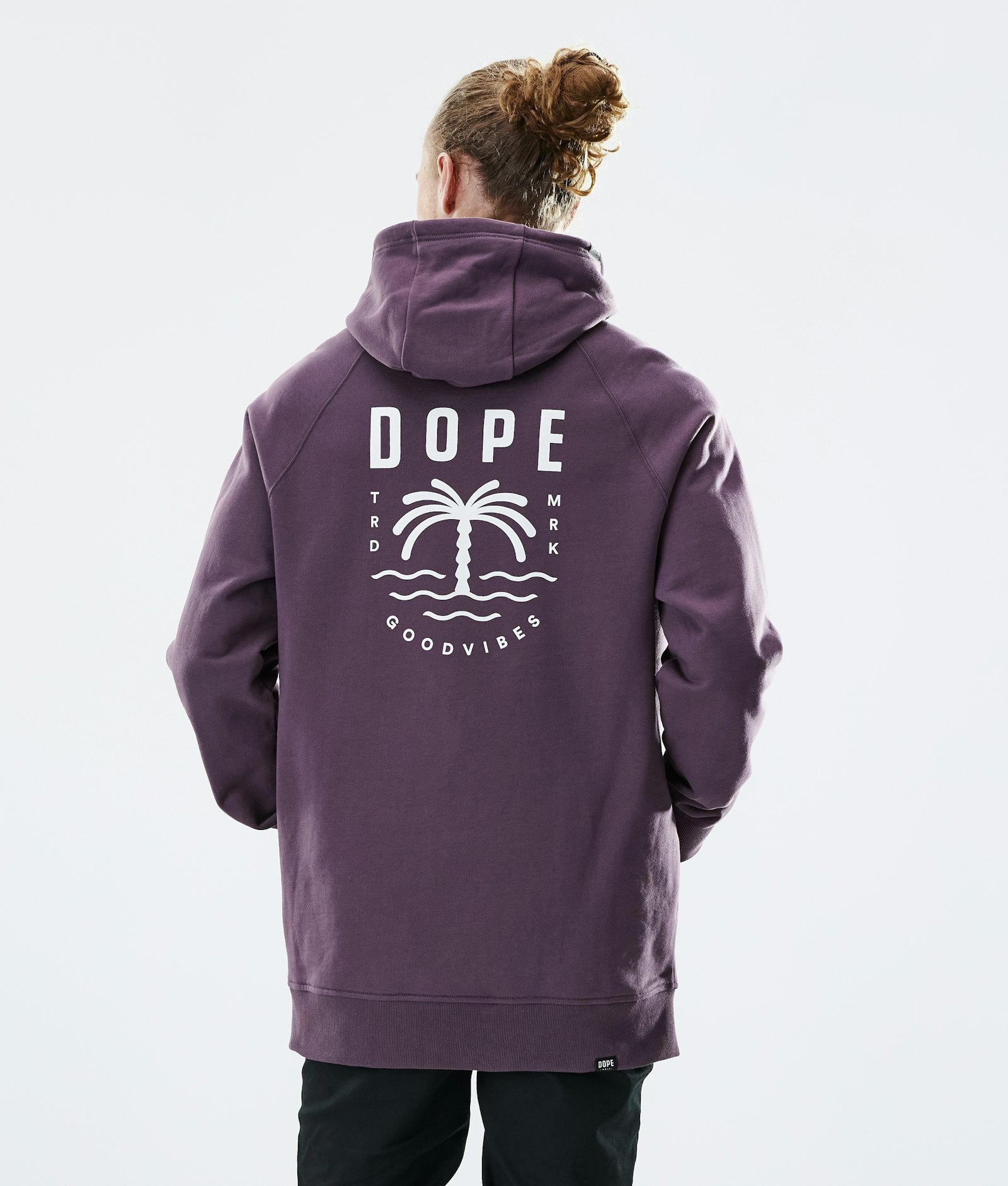 Dope Daily Hoodie Men Palm Faded Grape