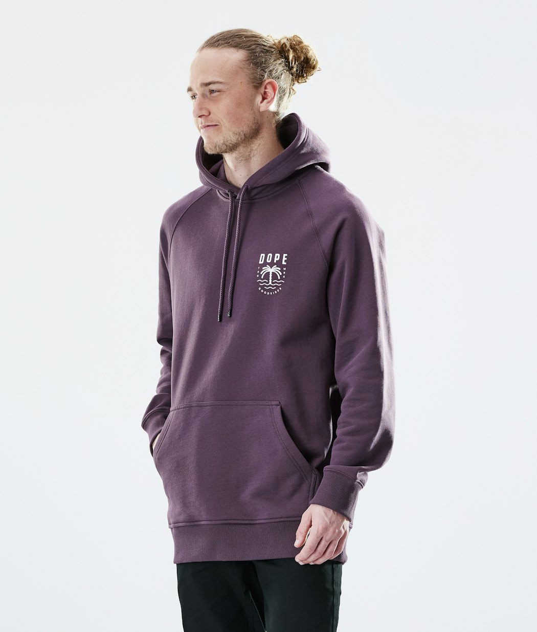 Daily Hoodie Men Palm Faded Grape