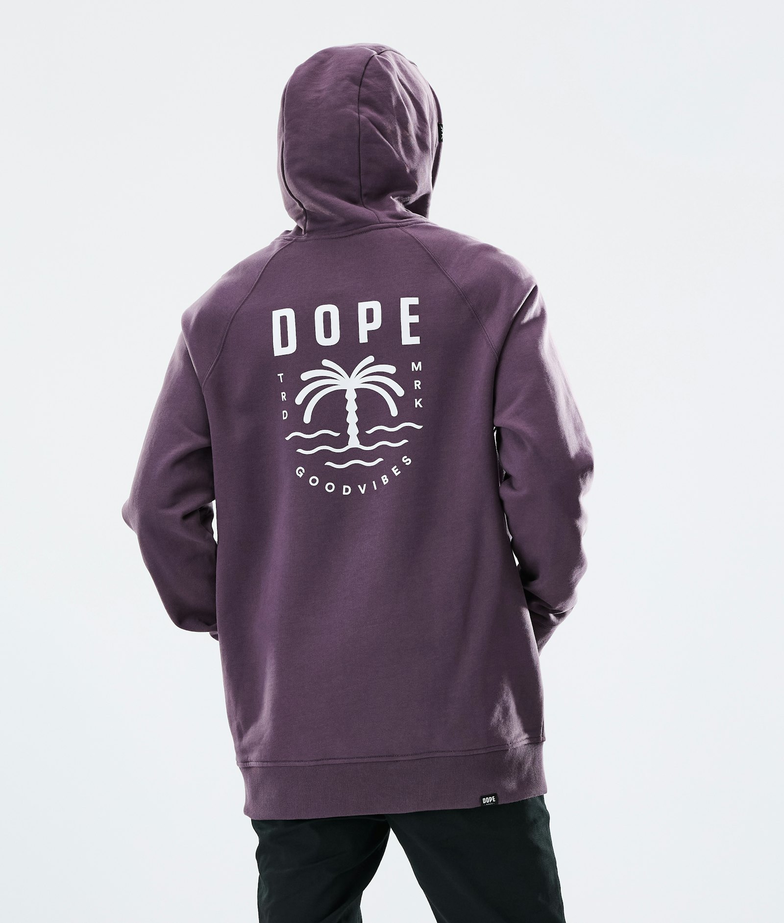 Daily Hoodie Herre Palm Faded Grape