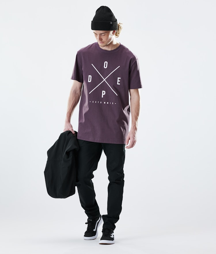 Dope Daily T-shirt Heren 2X-UP Faded Grape