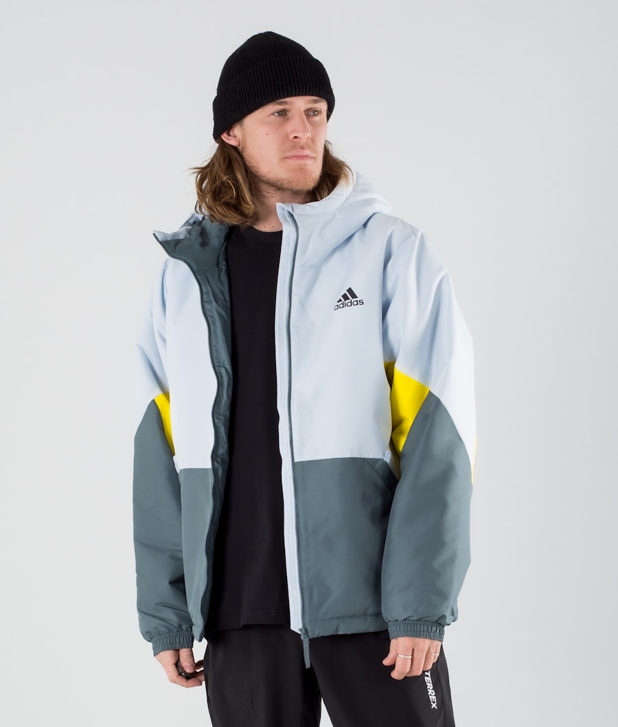 Adidas Terrex BTS Insulated Outdoor Jacket Halo Blue/Yellow