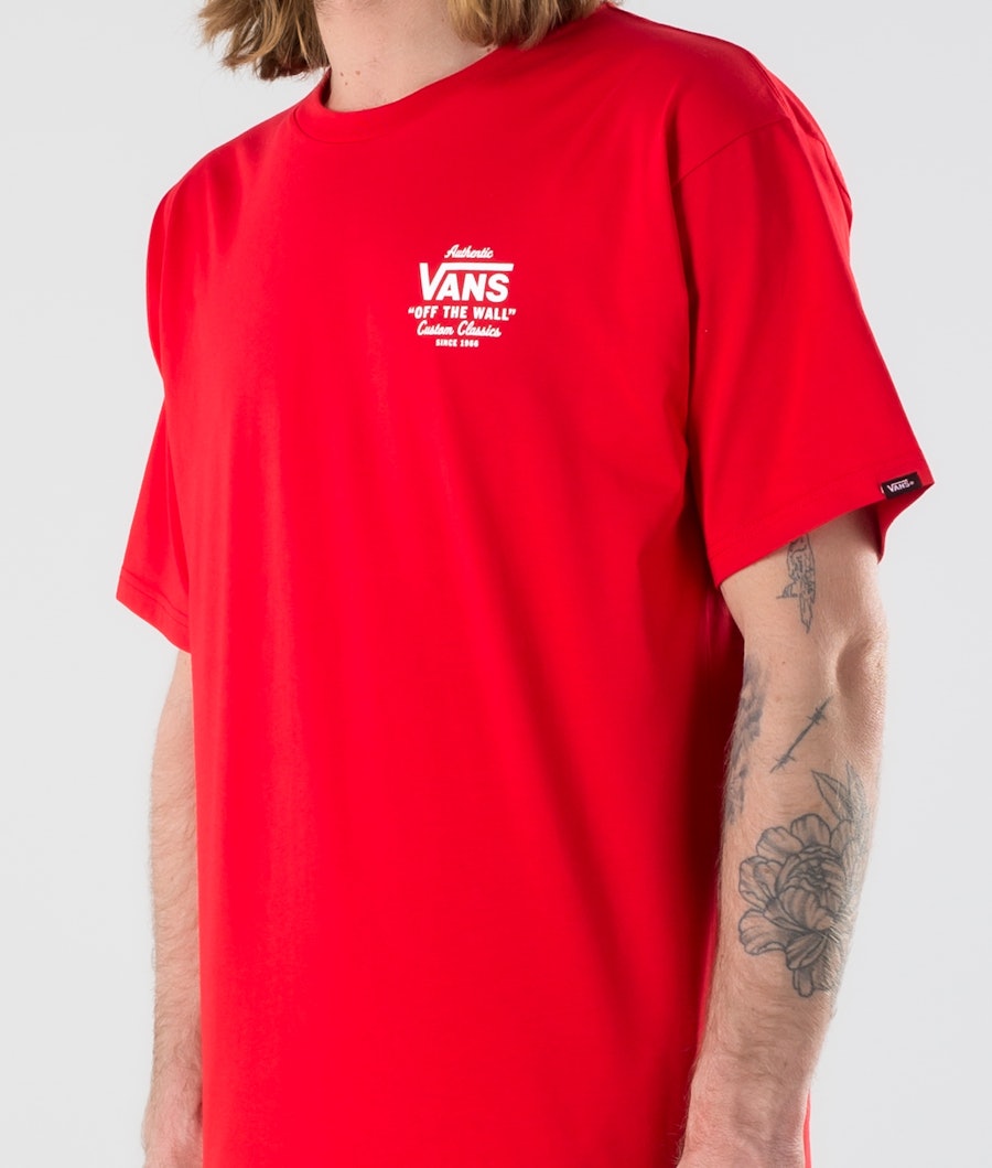 Vans Holder St Classic T-shirt Homme High Risk Red/White