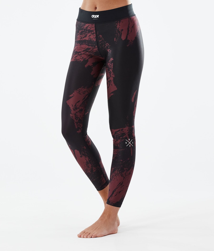 Dope Snuggle 2X-UP W Base Layer Pant Paint Burgundy