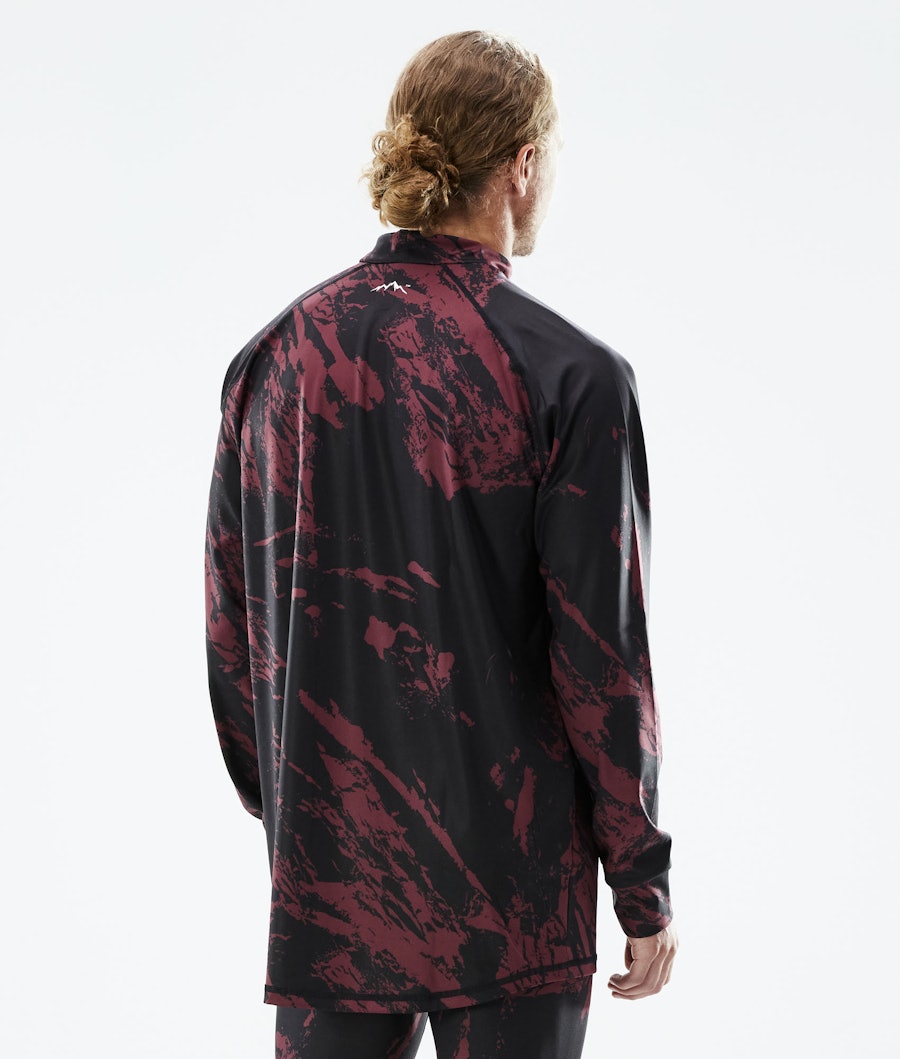 Dope Snuggle 2X-UP Tee-shirt thermique Paint Burgundy