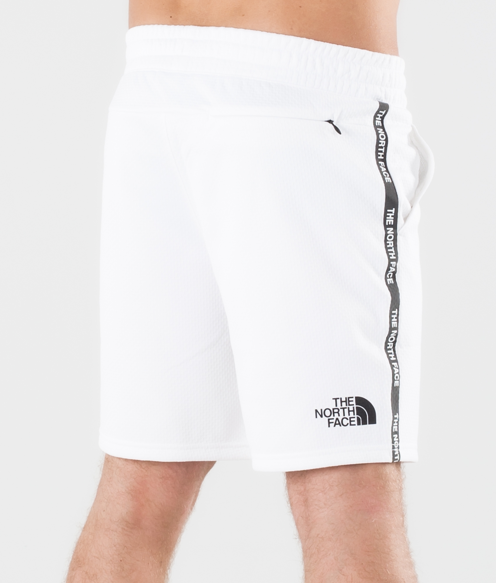 white north face shorts