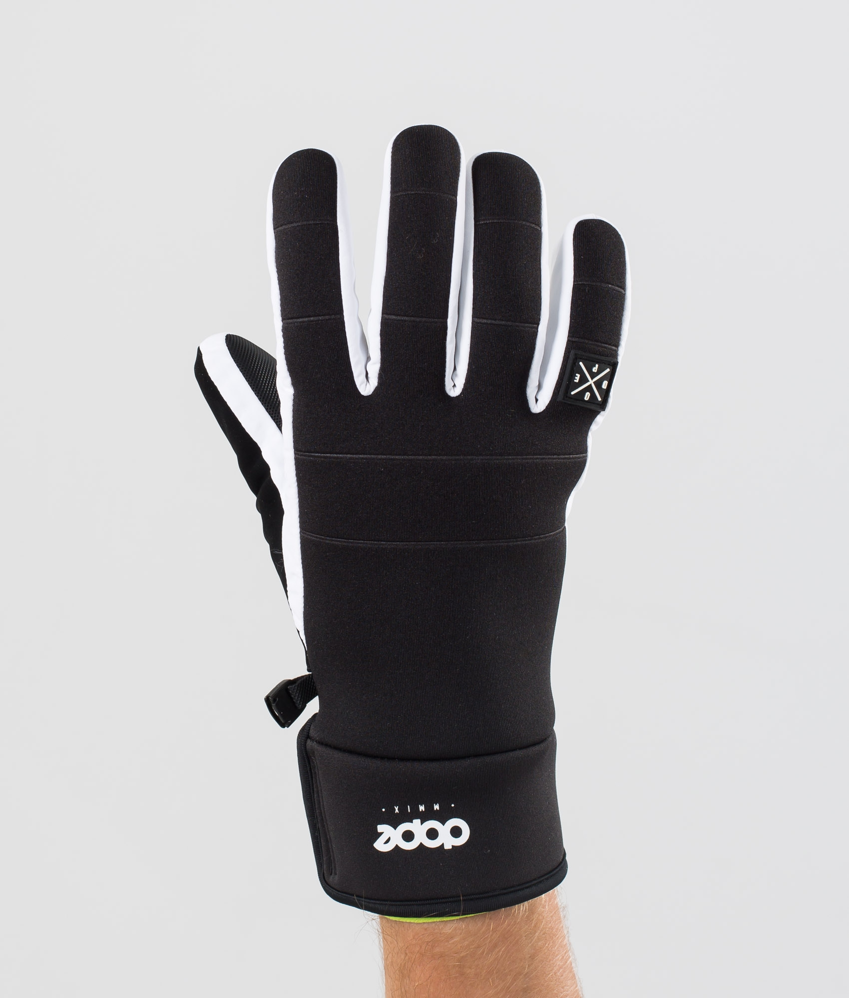 snowboard gloves white