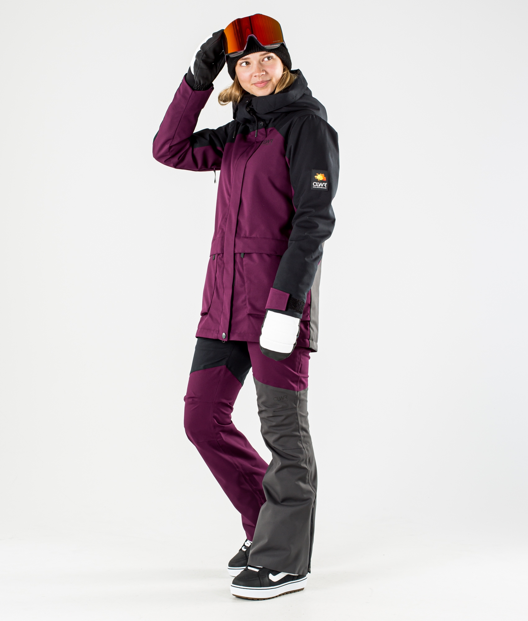 red womens snowboard jacket