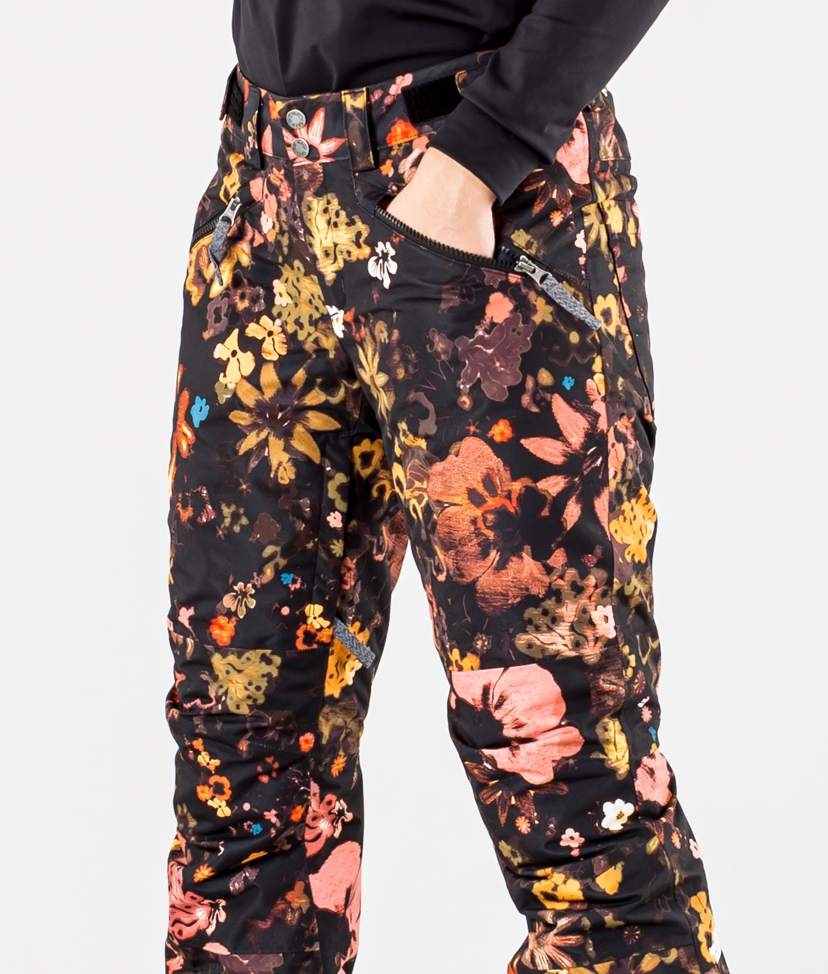 north face floral ski pants