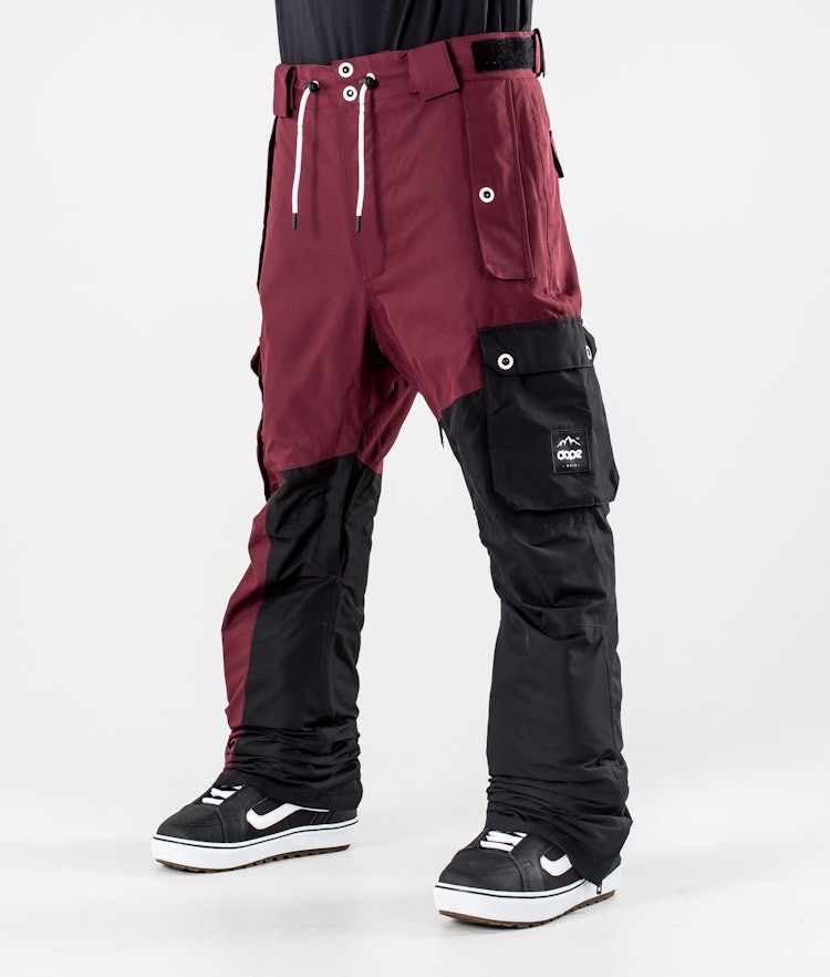 Dope Adept 2020 Spodnie Snowboardowe Mężczyźni Burgundy/Black