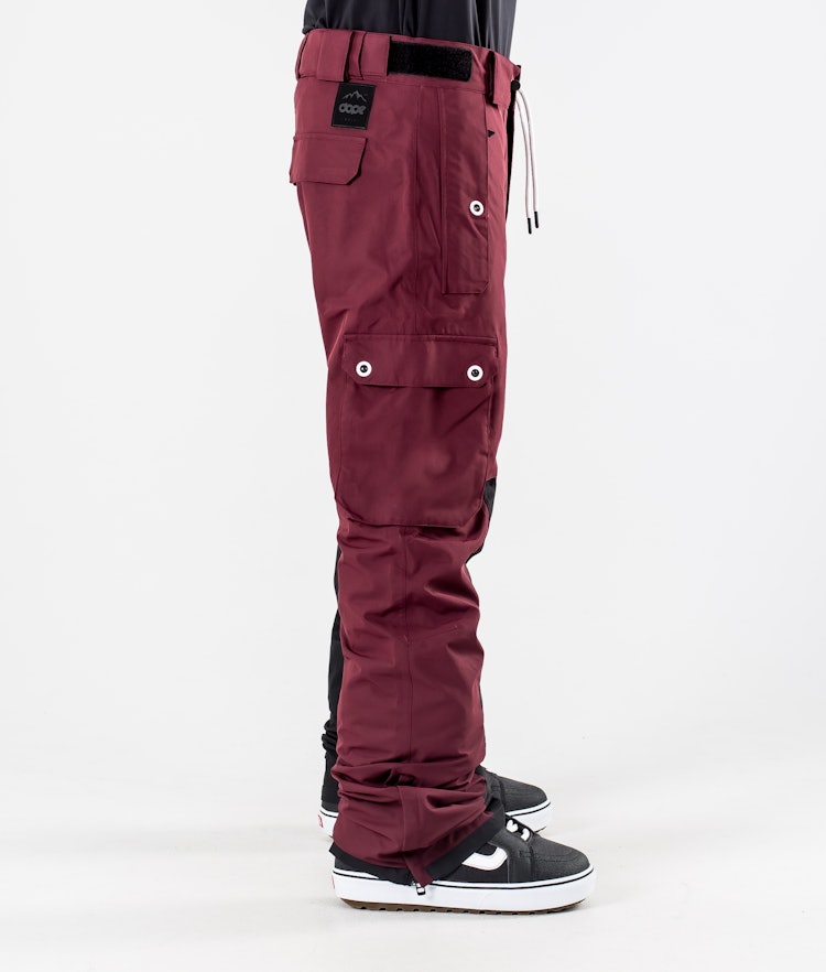 Dope Adept 2020 Snowboard Pants Men Burgundy/Black