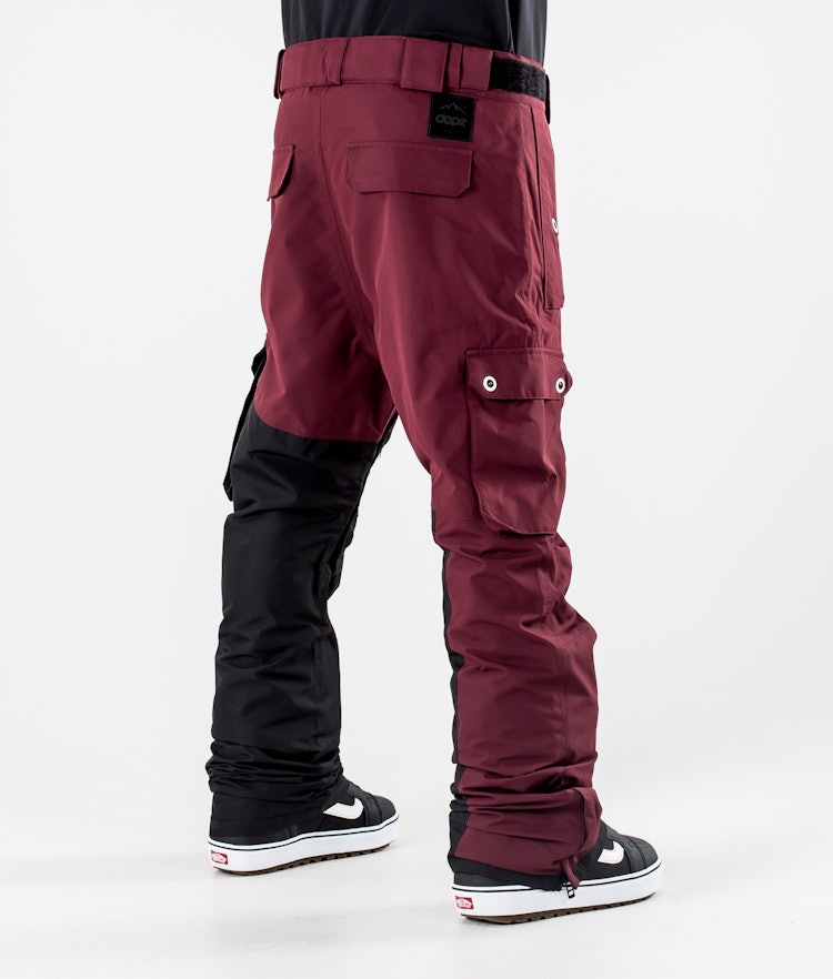Dope Adept 2020 Snowboard Pants Men Burgundy/Black