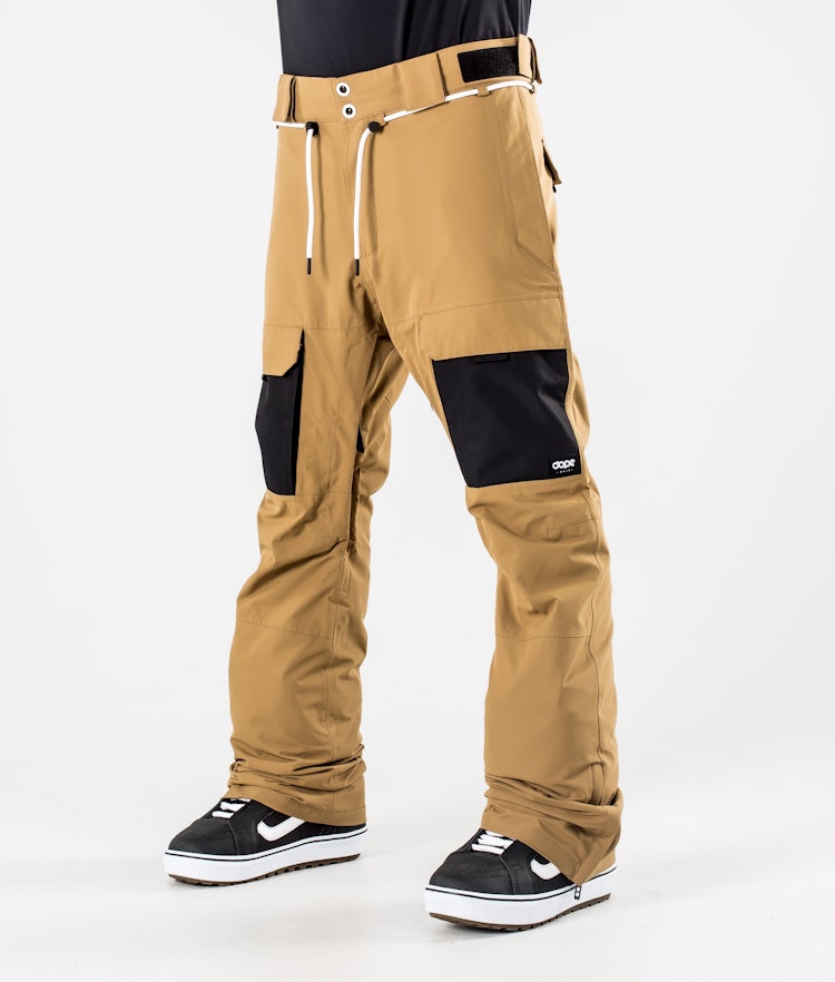 Dope Poise Kalhoty na Snowboard Pánské Gold/Black