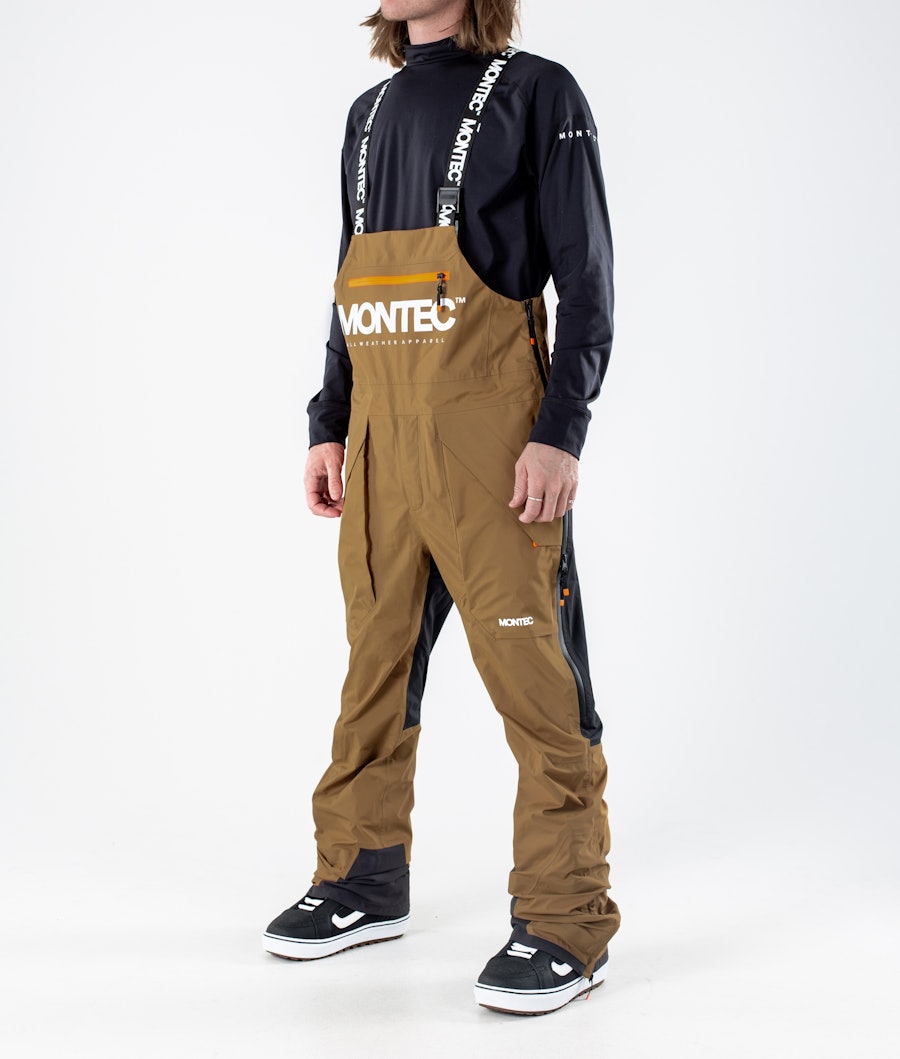 Montec Fenix 3L Pantalon de Snowboard Gold