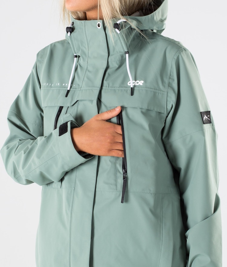 Dope Trekker W 2020 Outdoor Jacket Women Faded Green