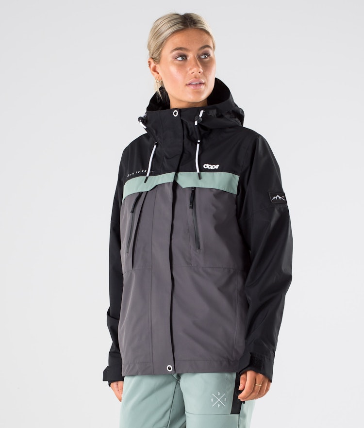 Trekker W 2020 Outdoor Jacket Women Black/Faded Green/Blackened Pearl, Image 1 of 10