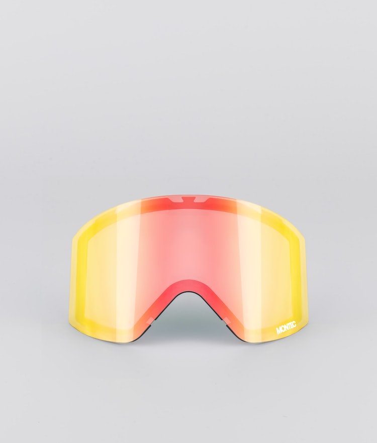 Montec Scope 2020 Goggle Lens Medium Ecran de remplacement pour masque de ski Ruby Red