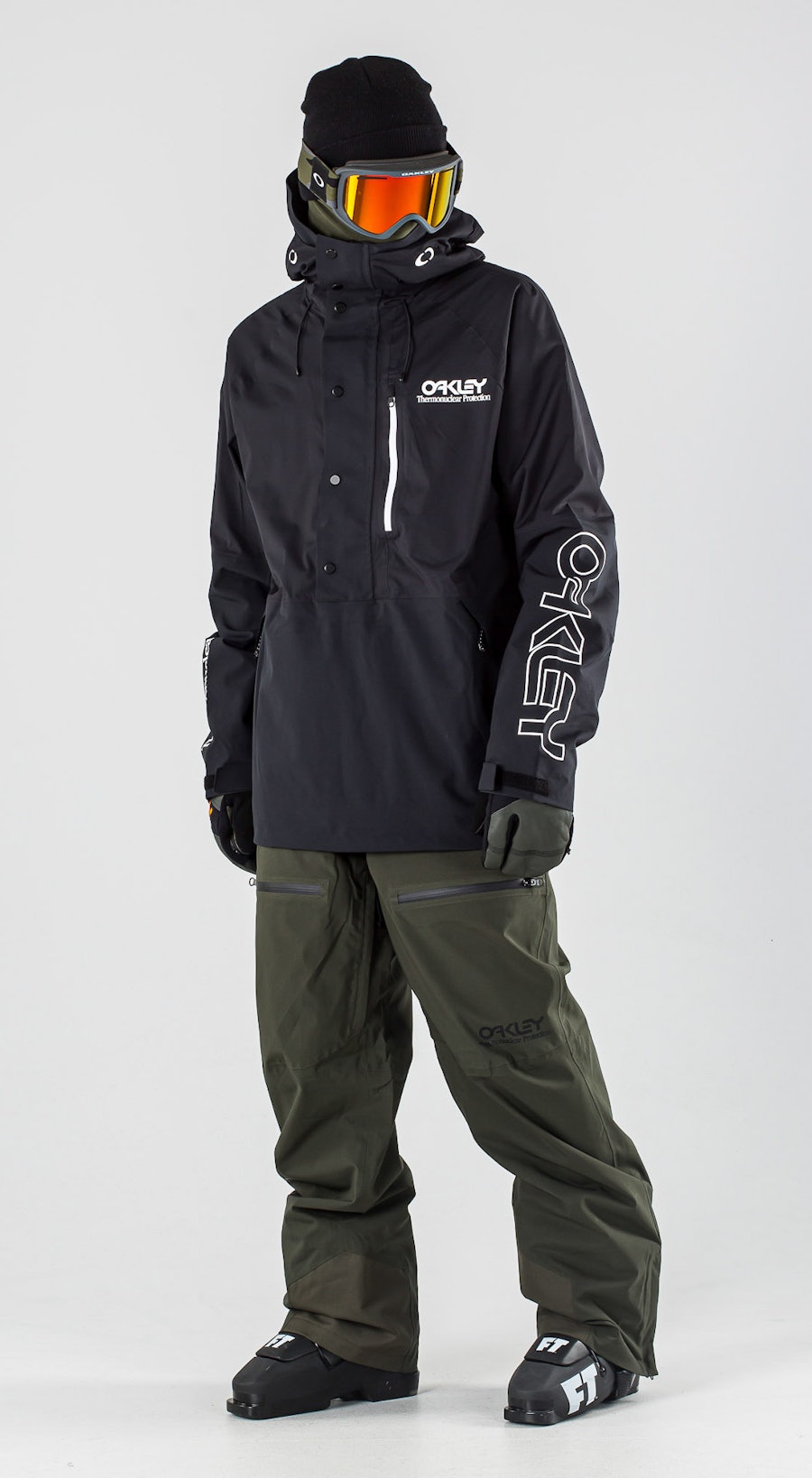 Oakley Lined Shell Anorak Blackout Lasketteluvaatteet Multi