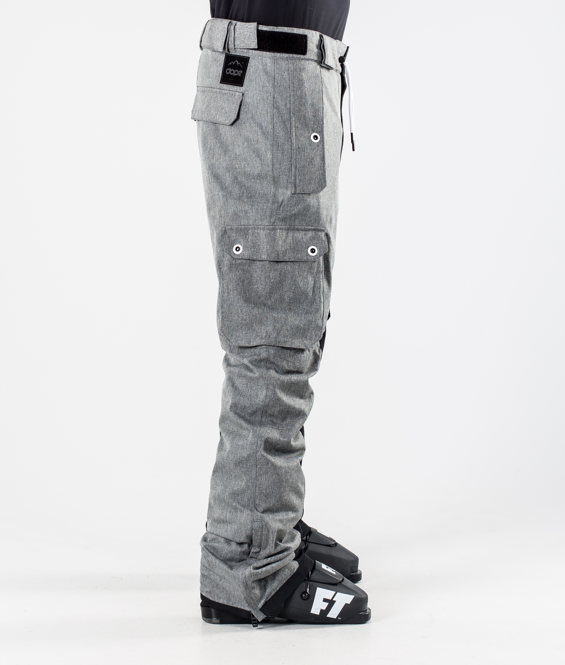 Dope Adept Ski Pants Grey Melange/Black