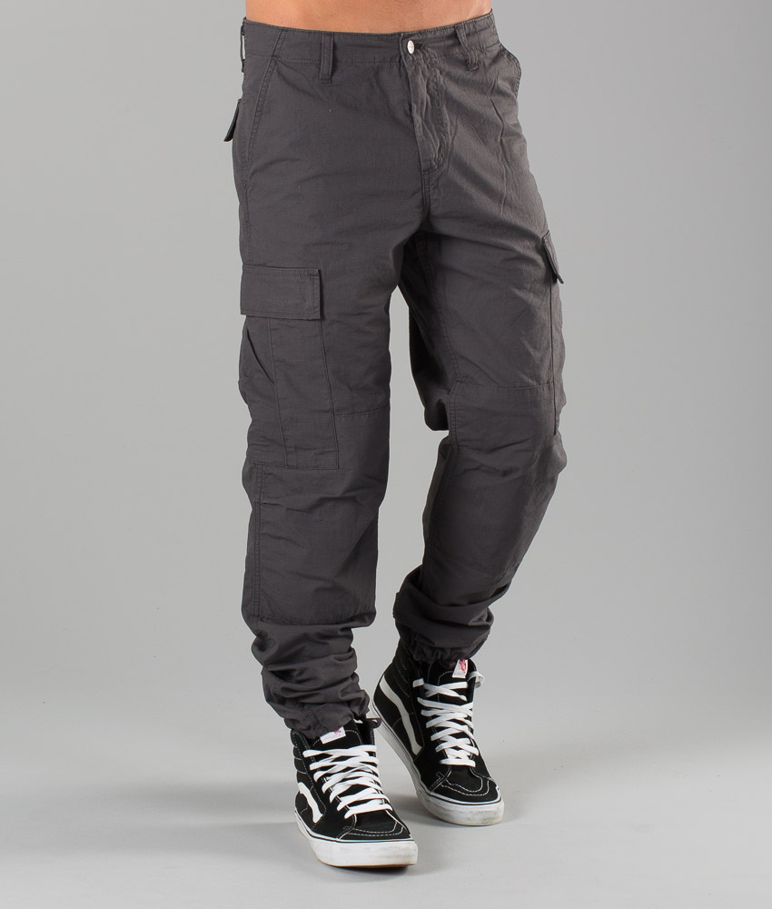 carhartt regular cargo pant blacksmith rinsed