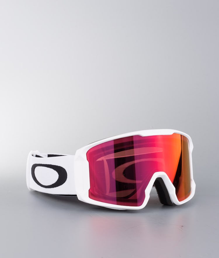 Oakley Line Miner L Ski Goggles Men Matte White With Prizm Snow Torch  Iridium Lens 