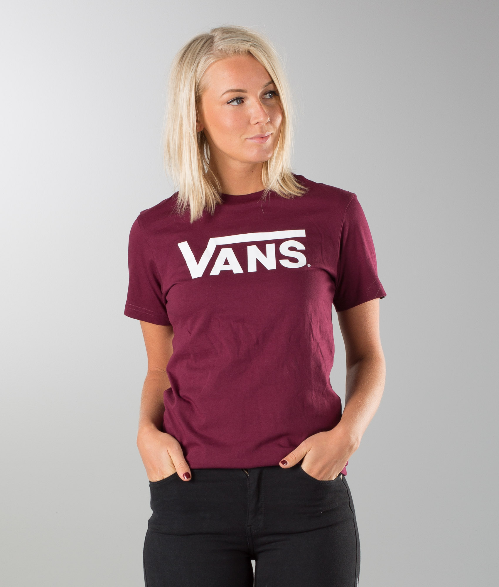 Vans Classic Unisex T-shirt Burgundy 