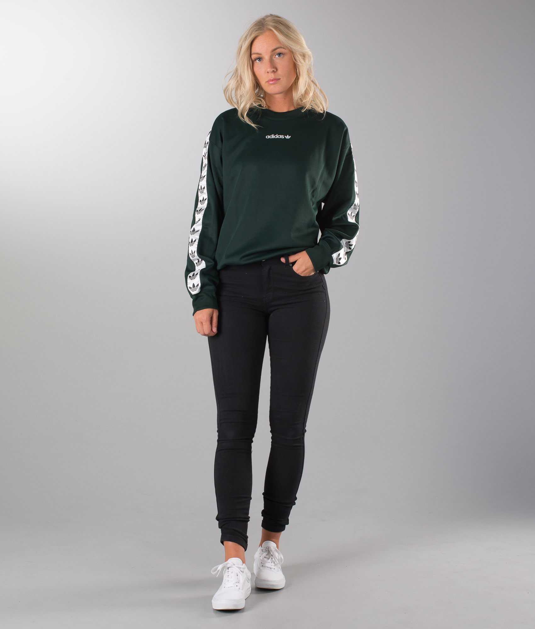 Adidas Originals Tnt Tape Unisex Sweatshirt GrnnitWhite Adidas Originals Tnt Tape Unisex Sweatshirt GrnnitWhite