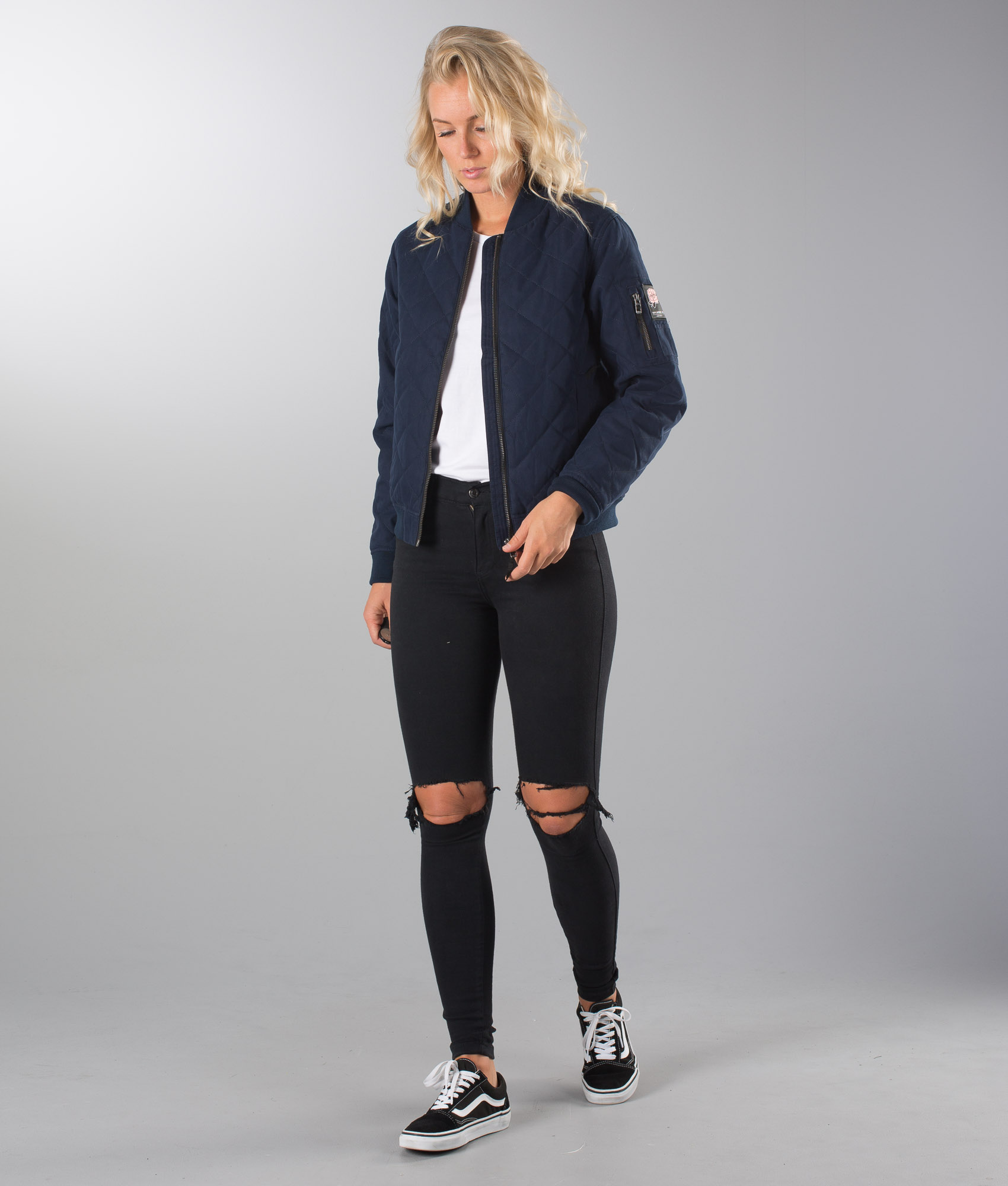 Dope Girls Bomber Jakke Marine Ridestore.no Dope Girls Bomber Jakke Marine Ridestore.no