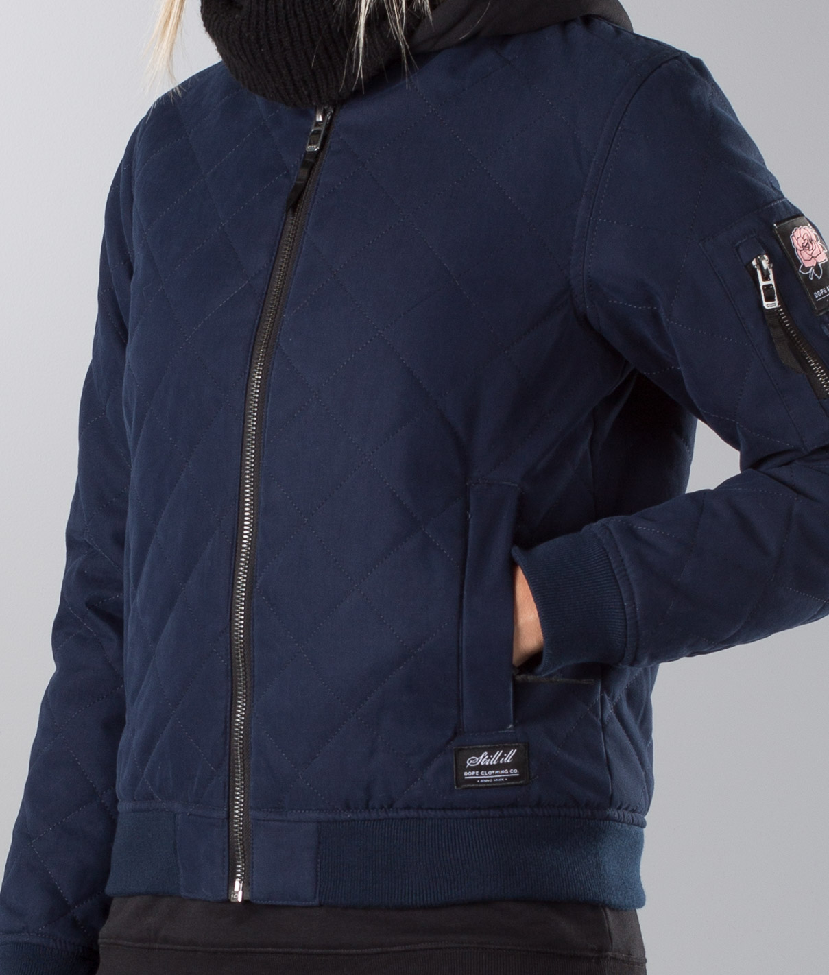 Dope Girls Bomber Snow Jakke Marine Ridestore.no Dope Girls Bomber Jakke Marine Ridestore.no
