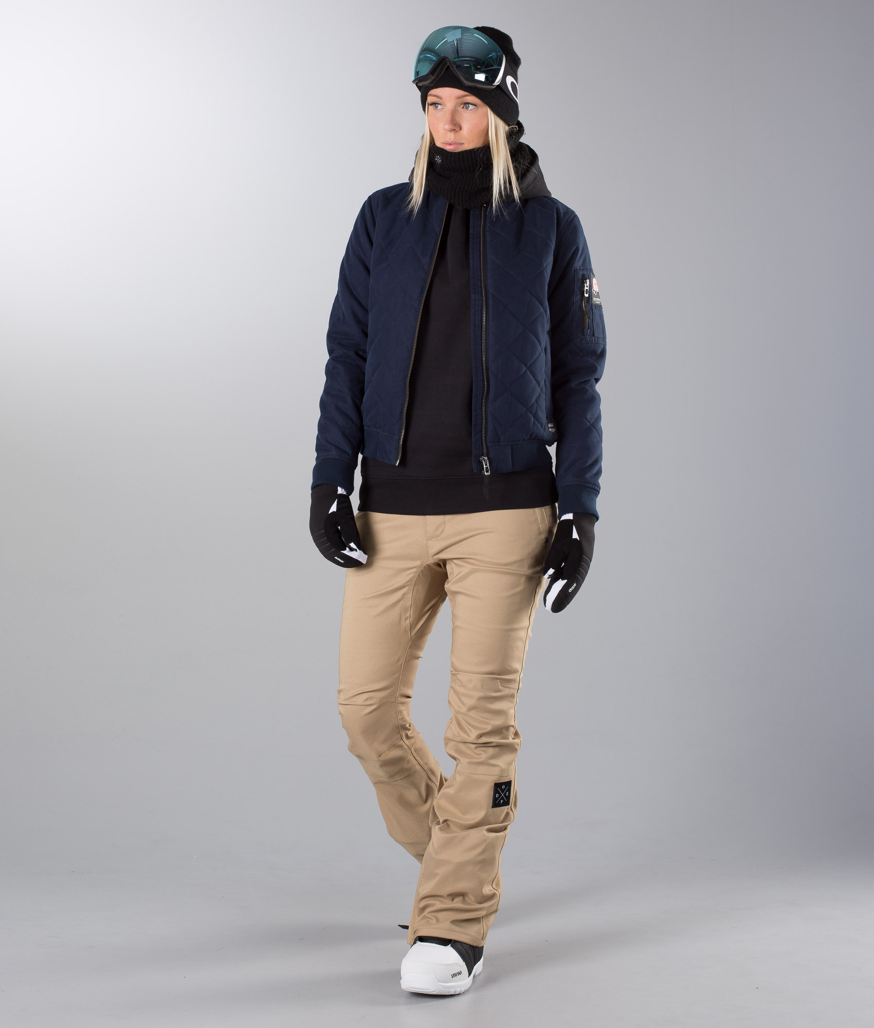 Dope Girls Bomber Snow Jakke Marine Ridestore.no Dope Girls Bomber Jakke Marine Ridestore.no