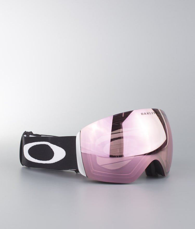 Oakley Flight Deck XL Ski Goggles Men Matte Black With Prizm Snow Hi Pink  Lens 