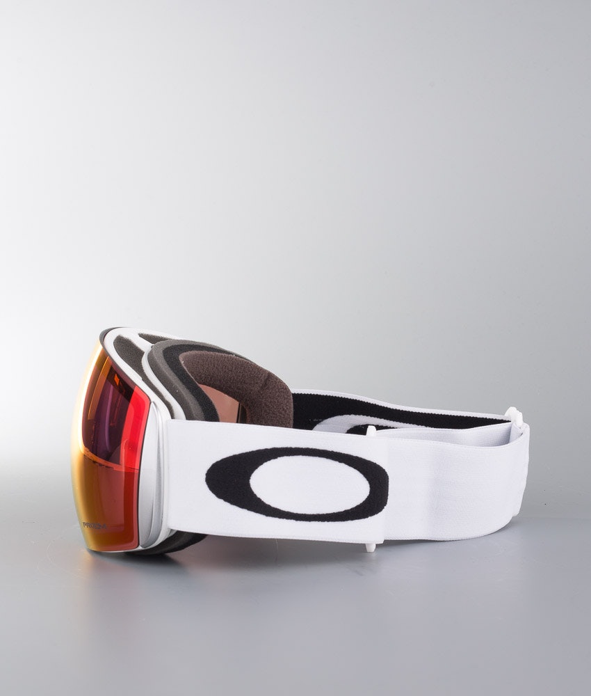 Oakley Flight Deck L Skidglasögon Herr Matte White With Prizm Snow Torch Iridium Lens