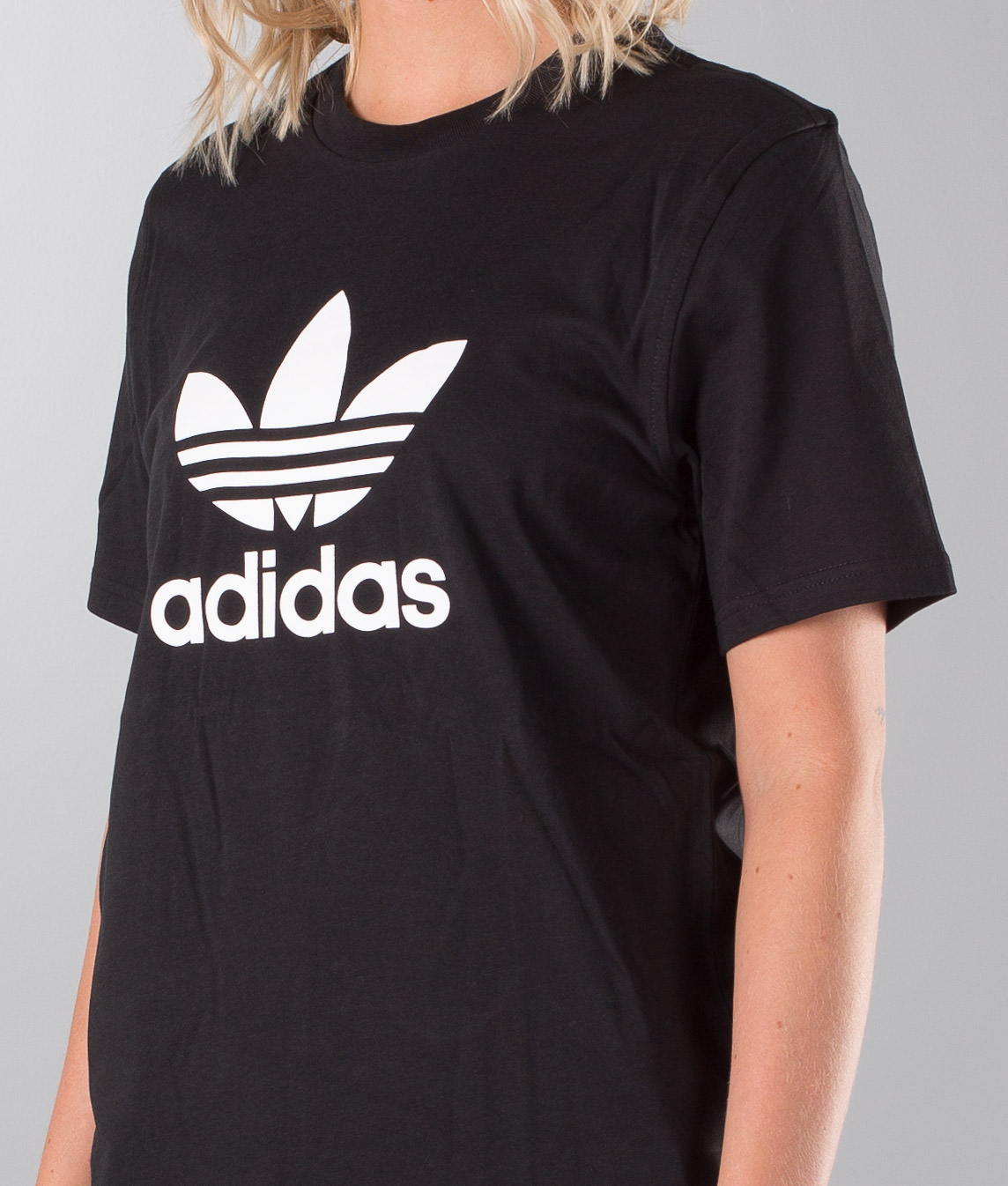 Adidas Originals Trefoil Unisex Camiseta Black - Ridestore.com